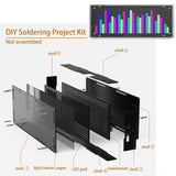 Diy led music spectrum display Kit 16x32 rhythm lights clock temperature 8 kinds Spectrum mode SMD soldering project