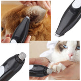 Rechargeable Pet Nail Grinder Dog Nail Clippers Painless USB Electric Cat Paws Nail Cutter 3 Speed Hair Grooming Trimming Tools