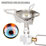 Outdoor Gas Burner Anti-Scald Gas Stoves Mini Camping Foldable Cooking Stove Travel Picnic Survival Bbq Gas Furnace Combustor