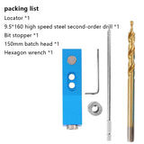 Hole Jig Drill Kit Woodworking ABS Plastic Vertical Hole Puncher Locator Fixture for Precise Drilling and Positioning of Doors