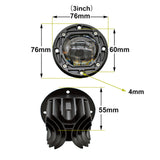 3inch Round Flush Mount Led Work Light White-Yellow-Color-in-One 8D Projector Lens 20W Driving Lamp for Off-road Cars Trucks 12V