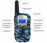 FOR Children Walkie Talkies 2 Pcs Long Range Kids Walky Talky 446MHz 8 Channel