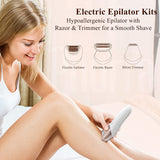 6in1 electric women epilator female shaver leg body hair removal lip chin depilatory lady bikini trimmer facial hair remover