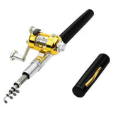 High Strength Fishing Pole Lightweight Mini Pen Shape Telescopic Fishing Rod Pole Reel Fish Tackle Tools Pen Shape