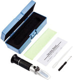Beer Wort Refractometer,Brix/Specific Gravity Refractometer for Beer Brewing, Dual Scale(Brix 0-32%, SG Wort 1.000-1.130)