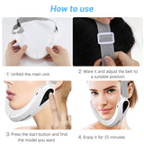 LED Photon Face Lifting Device EMS Face Massager V-Line Lift Up Belt Chin Face Blue Red Light Therapy Beauty Skin Care Massage