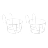 2pcs Back Support Outdoor Plant Stand Garden Living Room Bedroom Display Rack Modern Backyard Balcony Iron Art For Patio Stable