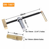 Extended Brass Woodworking Desktop Clip Fast Fixed Clip Quick Fixture Clamping Tool Kit for 19MM/20MM Hole Woodworkenches Tools