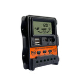 PWM Solar Charge Controller 12V 24V 30A Solar Controller Solar Panel Battery Regulator Dual USB 5V LCD Display