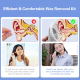 Electric Earwax Remover Ear Irrigation Equipment with 4 Pressure Modes Single Hand Operation with Waste Water Recovery Tank