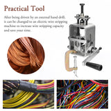 Electric Household Wire Stripper Manual Wire Stripping Copper Cable Peeling Machine with Hand Electric Drill for 2-24mm Wire