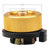 2Pcs Gas Adapter Safe Durable Gas Stove Adapter Stove Connection Outdoor Camping Gas Bottle Adaptor for Butane Canister