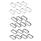 7 Pieces  Front Grille Grill Kit Inserted Ring Replacement  Cherokee 2014 2015 2016 Easy installation, no drilling required