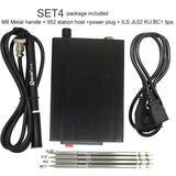 QUICKO T12-952 Soldering Station With M8 black metal handle and Various types of Soldering Iron Tips