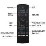 MX3 Air Mouse Smart Voice Remote Control IR Learning 2.4G RF Wireless mini Keyboard Backlit For Smart Android TV Box Laptop PC
