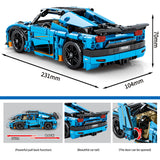 New High-Tech Super Sport Car Audied Porsched 918 Koenigsegged Model Bricks MOC Pull Back Car Building Blocks Toys for Kids Gift