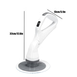 Electric Cleaning Brush Waterproof Cleaner Rotating Scrubber Cleaning Brush Bathroom Cleaning Tools Set EU Plug
