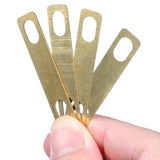 8Pcs Guitar Neck Shims, 4Pcs 0.2mm, 2Pc 0.5mm and 2Pc 1mm Thickness Brass Shims for Electric Guitar Bass Luthier Tools