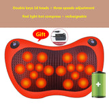 8/18 Heads Multifunctional Cervical Massage Pillow Smart Electric Neck Shoulder Body Massager Hot Compress Car Home Neck Massage