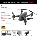 H6 Drone 4K HD Dual Camera 2.4G 5G WiFi FPV Fixed Height Remote control  Foldable Mini Quadcopter RC Camera Drones USB cable