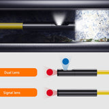 F280 Dual Lens Camera WIFI Inspection Endoscope HD1080P 8MM Rigid Cable Sanke Tube 9LED Waterproof Borescope for Android Iphone
