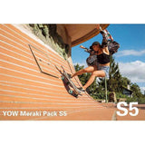 S6 Meraki Land Surf Skateboard Trucks 6.25Inch Double Kingpin Skateboard Rear Trucks Gravity Casting SHR Bushings
