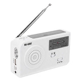 Mini Portable AM FM Radio Receiver Emergency Solar Powered Hand Crank Radio with LED Flashlight pocket radio