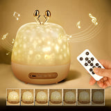 Starry Sky Light Star Projector Children Night Lights Rechargeable Bedside Lamp Baby Bedroom Wall Decoration Light Music