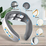 Rechargeable Electric Cervical Neck Massager Relax Heated Body Musle Relief Pain