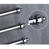 2/3/4/5 Rod Bathroom Towel Rack Punch-Free Rotating Towel Rack With Hook Rotatable Kitchen Bathroom Hanger 304 Stainless Steel