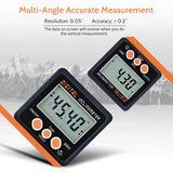 Digital Inclinometer Electronic Protractor Aluminum Alloy Shell Digital Bevel Box Angle Gauge Meter Magnets Base