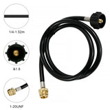 Propane Hose Adapter 5ft Propane Tank Adapter Connection Tube Camping Propane Hose Extension Converts Outdoor Stove Parts