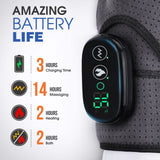 Electric Heating Shoulder Brace LED Display Vibration Shoulder Massage Support Belt Strap for Arthritis Joint Injury Pain Relief