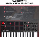 Akai professional MPK Mini MK3 MKIII 25 key ultra portable USB MIDI drum pad and keyboard controller