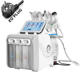 6 in1 H2-O2 Hydro Dermabrasion RF Bio-lifting Spa Facial Hydro Facial Microdermabrasion Machine Water Dermabrasion Beauty machin