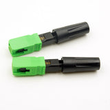 100PCS Ftth SC APC optical fiber quick connector SC APC  Fiber Optic Fast Connector SC quick assembly connector Free shipping