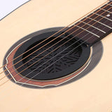 2 Pieces Guitar Sound Hole Cover Rubber Feedback Buffer Halt Soundhole Cover for 38/39/41/42 Inch Acoustic Guitar