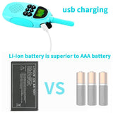 Walkie Talkies for Kids,Rechargeable Long Range Boys Girls Kid Walkie Talkies Toys for 3-12 Years Old Child