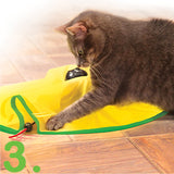 Automatic Rotating Cat Toy Interactive Electronic Wand Cat Toy for Indoor Auto Shut-Off Random Rotate FunnyPet Products for Cat