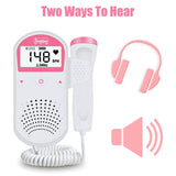 LCD Display Fetal Doppler For Pregnant Portable Ultrasound Baby Monitor Home Pregnancy Baby Heartbeat Detector No Radiation