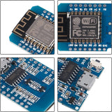 5pcs ESP8266 ESP-12F D1 Mini NodeMcu Lua 4MByte WLAN WiFi Internet Development Board for Arduino, Compatible with WeMos D1 Mini