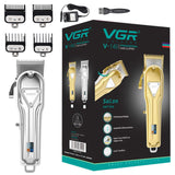 Professional Full Metal Housing Electric Hair Clipper Men Powerful Adjustable Beard Hair Trimmer Rechargable Hair Cutter