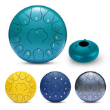 new 12 Inch Mini Drum 13 Tones Steel Tongue Drum Kit Tune C Empty Spirit Drum Percussion Hand Pan Drum Musical Instruments