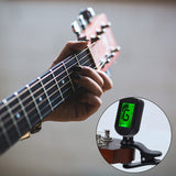 X5QF Digital Clip-on Electric Tuner for Guitar Chromatic Bass Violin Ukulele Foldable Tuning Device Musical Instrument Kit