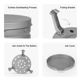 Naturehike New Titanium Mini Stove Picnic Portable Camping Stove Lightweight 200g   Outdoor Survival Equipment Bearing 10kg