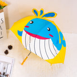 Cute Cartoon Kids Umbrella Animation Creative Long-Handled 3D Ear Modeling Children's Umbrella For Boys Girls 8K Sunshade