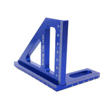 Woodworking Square Protractor Aluminum Alloy Miter Triangle Ruler High Precision Layout Measuring Tool for Engineer Carpenter