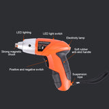 45 IN 1 Power Screwdrive Set Car Emergency Tool Box Portable Repair Tool Kit with Flashlight Multifunction Cordless Power Tool