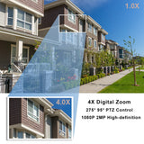 Outdoor IP Camera 2MP Wireless WiFi PTZ Camera Two Way Audio P2P Speed Dome IR Night Vision Home Security Surveillance Camera