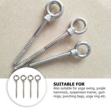 4pcs Hammock Hanging Kit Stainless Steel Heavy Duty Swing Hangers Eye Hooks